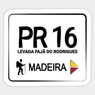 Madeira Island PR16 LEVADA FAJÃ DO RODRIGUES logo Sticker